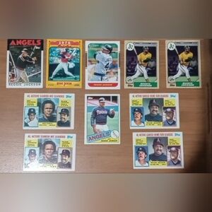 Reggie Jackson Baseball Card Lot